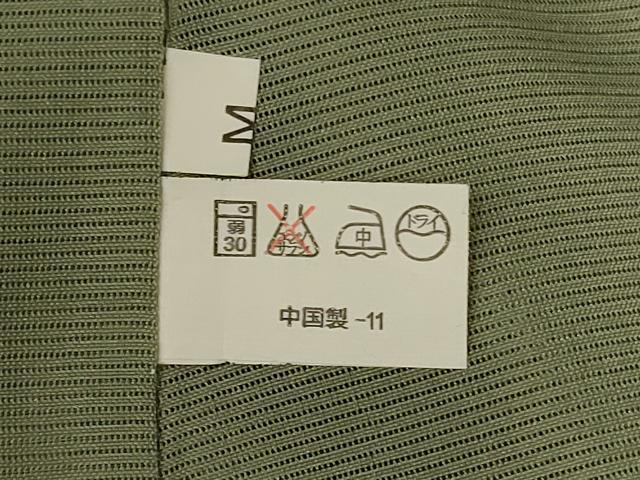 平和屋着物*夏物 男性 色無地 絽 鶸茶色 キングサイズ 洗える着物 AABG5522jd
