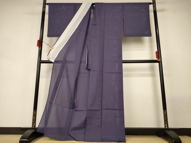 平和屋着物*夏物 色無地 絽 褐色 正絹 逸品 未使用 AABG5531jd