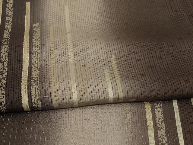 平和屋着物*夏物 訪問着 変わり絽 駒刺繍 縞 暈し染め 正絹 逸品 AABG5538jd