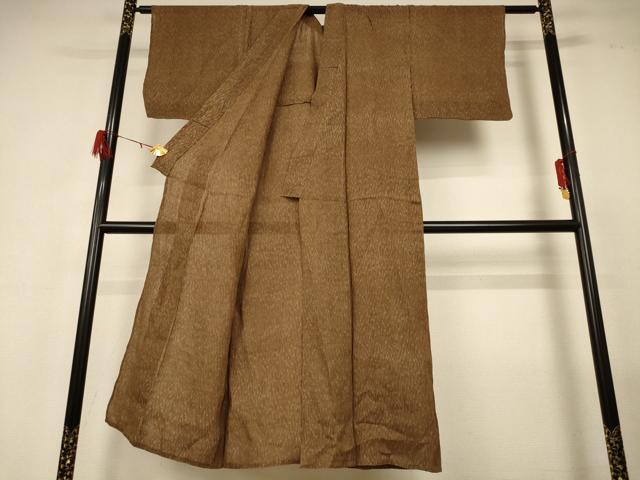 平和屋着物*夏物 小千谷ちぢみ 杢目文 麻 逸品 AABG5570jd