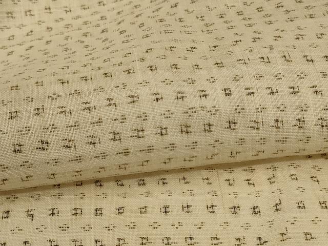 平和屋着物*極上 夏物 男性 沖縄県無形文化財指定 本場八重山上布 絣柄 麻 逸品 AABG5574jd