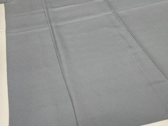 平和屋着物*夏物 色無地 絽縮緬 薄墨色 正絹 逸品 AABG5583jd