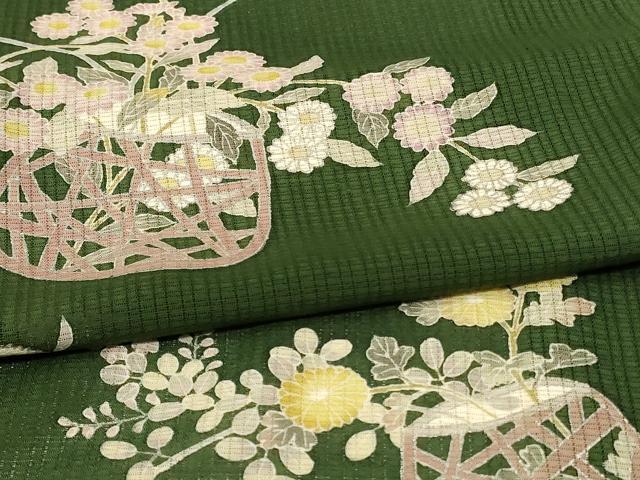 平和屋着物*夏物 訪問着 変わり絽 飾花文 正絹 逸品 AABG5590jd