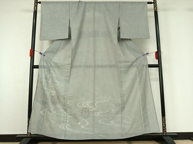 平和屋着物▽豪華色留袖 無双 紗袷 紗×紗 立波花丸文 正絹 逸品 AABG5704jh