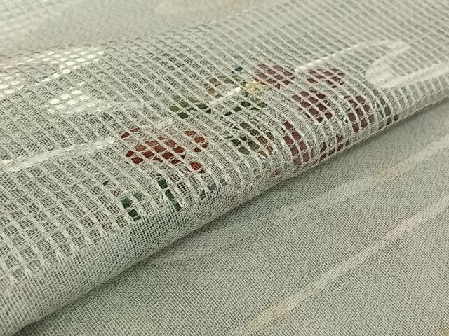平和屋着物▽豪華色留袖 無双 紗袷 紗×紗 立波花丸文 正絹 逸品 AABG5704jh