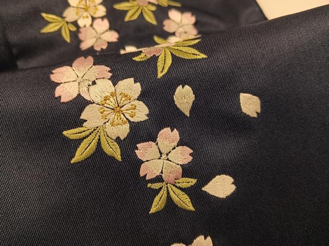 平和屋着物●女性 行灯袴 舞桜文 洗える着物 未使用 AABG5726ph