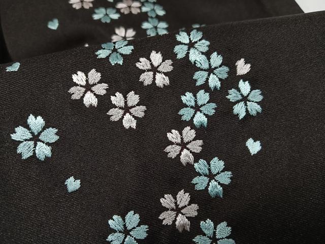 平和屋着物●女性 行灯袴 刺繍 舞桜文 洗える着物 AABG5727ph