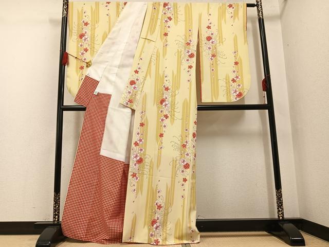 平和屋着物●小振袖 二尺袖 桜間道 洗える着物 AABG5741ph
