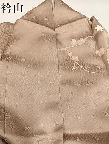 平和屋着物●訪問着 友禅 駒刺繍 草花文 金彩 正絹 逸品 AABG5788ph