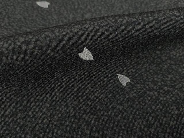 平和屋着物●上質な小紋 桜 天目暈し 正絹 逸品 AABG5802ck