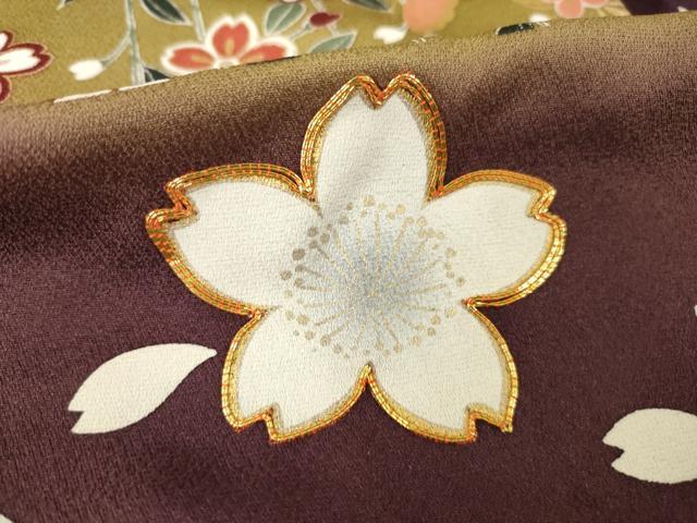 平和屋着物●豪華振袖 駒刺繍 市松花蝶文 暈し染め 金彩 ロング丈 正絹 逸品 AABG5812ck