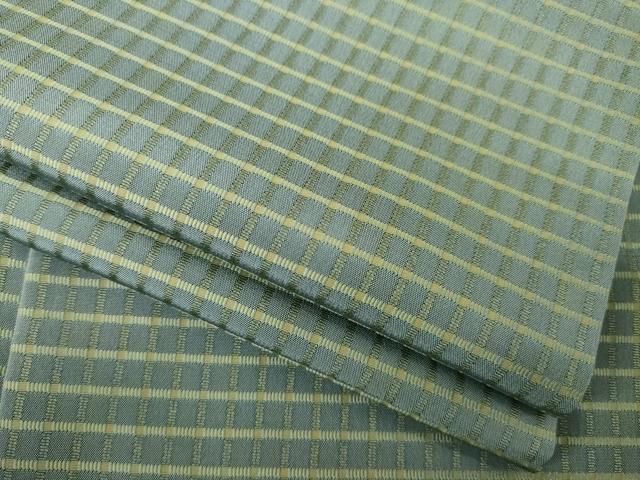 平和屋着物●お召 吉野間道 正絹 逸品 AABG5815ck