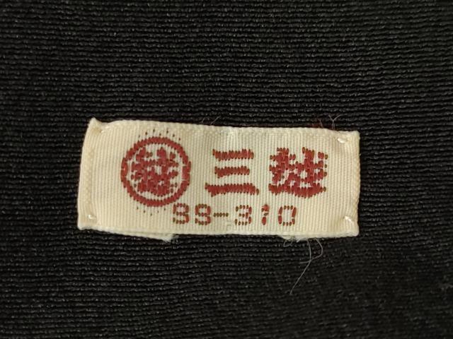 平和屋着物●創業460年・千總 黒留袖 友禅 駒刺繍 雪輪几帳花文 鶴 金彩 三越扱い 正絹 逸品 AABG5817ck