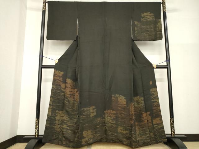 平和屋着物●訪問着 作家物 霞文 星 正絹 逸品 AABG5825ck
