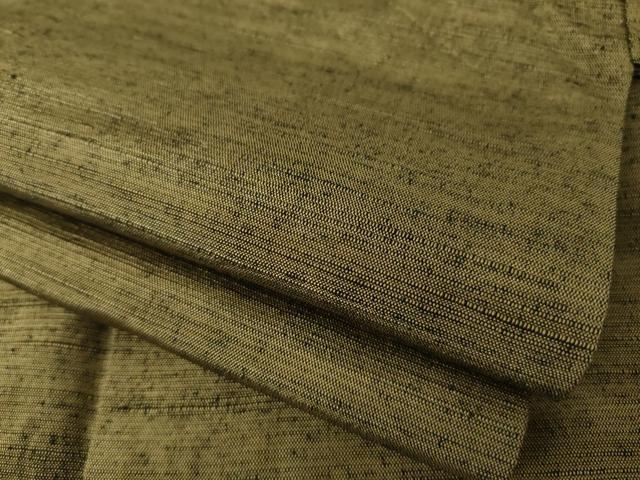 平和屋着物●男性 紬 アンサンブル 媚茶色 正絹 逸品 AABG5876ck