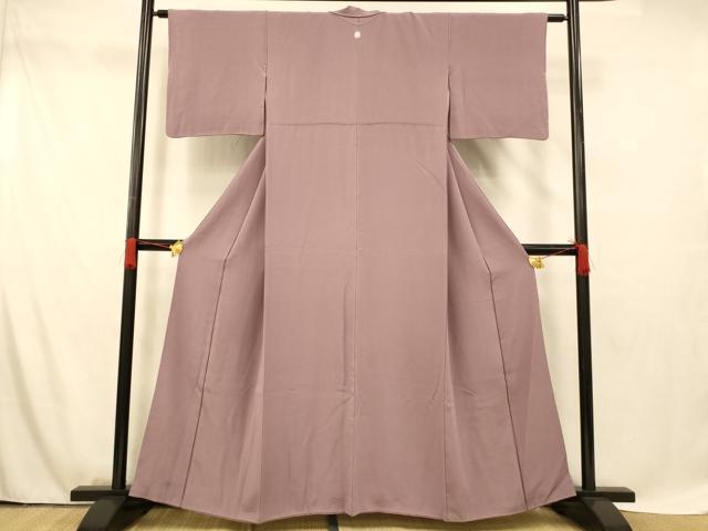 平和屋着物■上質な色無地 紅藤色 正絹 逸品 AABG5940fw