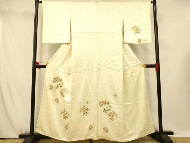 平和屋着物■訪問着 更紗花文 金彩 正絹 逸品 AABG5955fw
