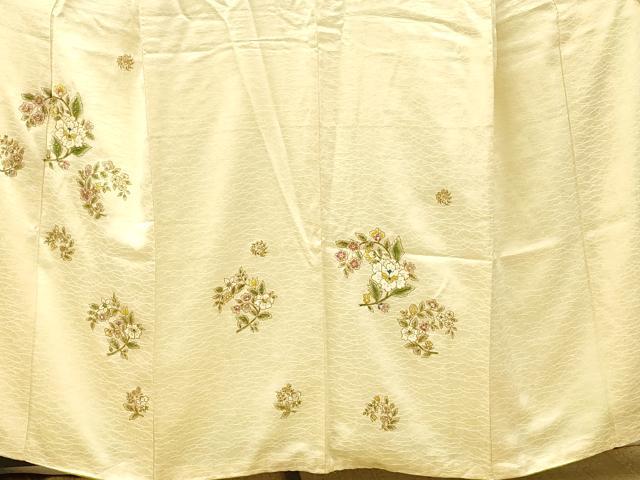 平和屋着物■訪問着 更紗花文 金彩 正絹 逸品 AABG5955fw