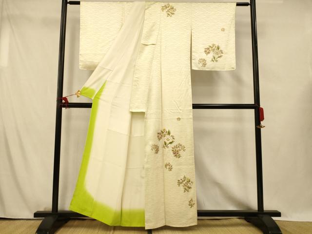 平和屋着物■訪問着 更紗花文 金彩 正絹 逸品 AABG5955fw