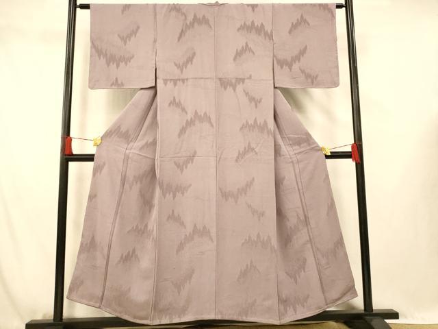 平和屋着物■上質な色無地 樹林地紋 浅紫色 正絹 逸品 未使用 AABG5959fw