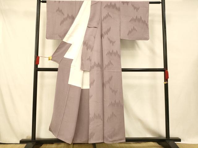 平和屋着物■上質な色無地 樹林地紋 浅紫色 正絹 逸品 未使用 AABG5959fw