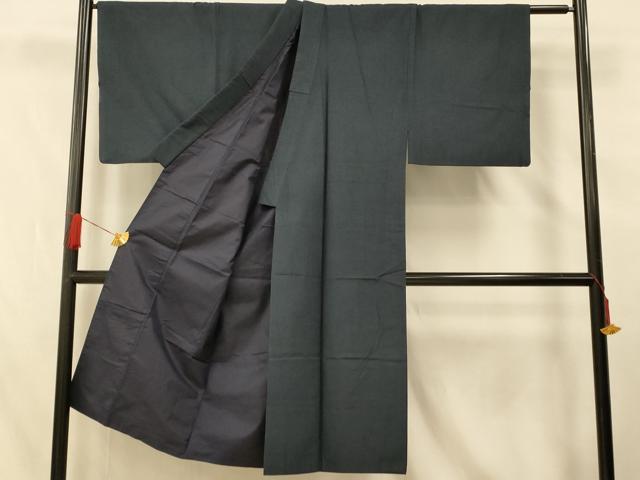平和屋着物■男性 紬 アンサンブル 格子 正絹 逸品 AABG6025fw