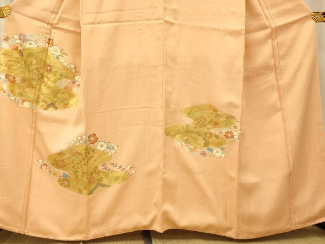 平和屋着物■訪問着 刺繍 辻が花 金彩 正絹 逸品 未使用 AABG6041fw