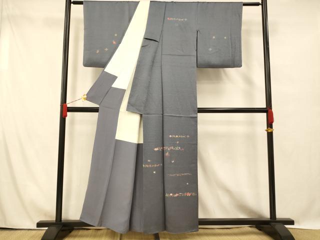 平和屋着物■訪問着 刺繍 宝尽くし文様 金彩 正絹 逸品 AABG6095fw