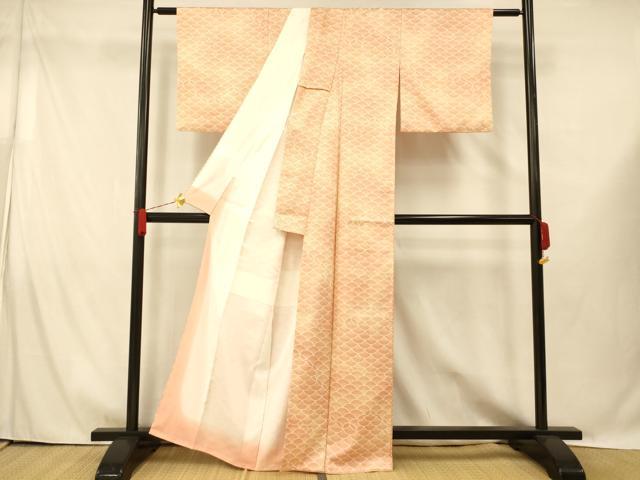 平和屋着物■小紋 霞青海波 暈し染め 洗える着物 AABG6105fw