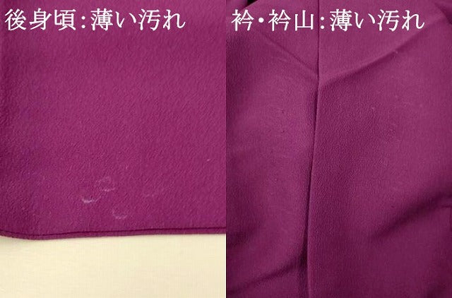 平和屋着物■上質な色無地 桑の実色 正絹 逸品 AABG6111fw