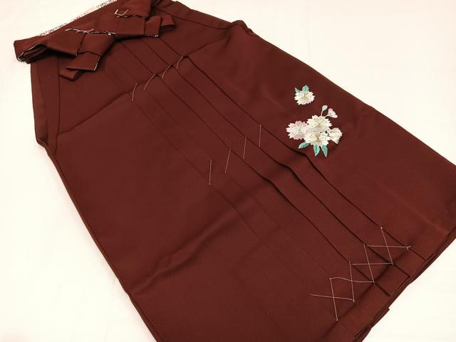 平和屋着物●女性 行灯袴 刺繍 舞桜文 洗える着物 未使用 AABG6481ph