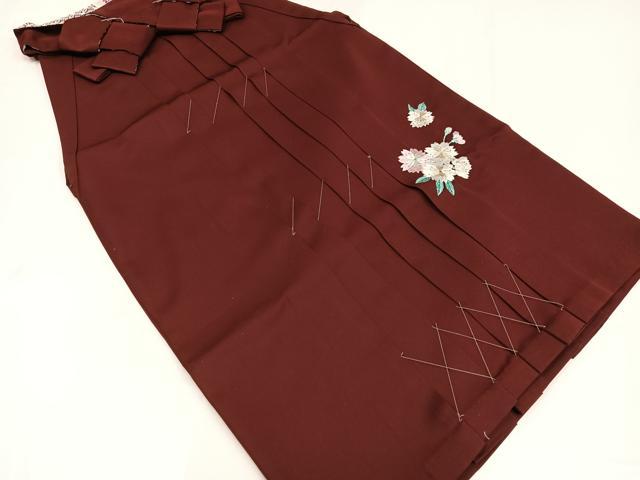 平和屋着物●女性 行灯袴 刺繍 舞桜文 洗える着物 未使用 AABG6483ph