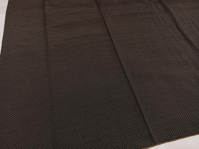 平和屋着物●上質な小紋 花菱文 黒地 やまと誂製 正絹 逸品 AABG6487ph