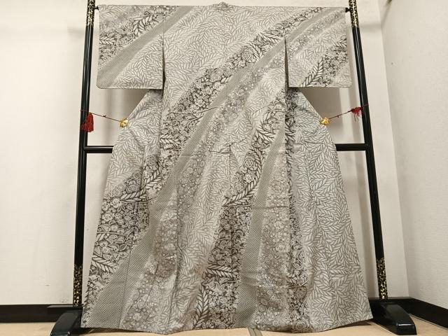 平和屋着物●訪問着 本場大島紬 染大島 絞り 辻が花 正絹 逸品 AABG6536ph