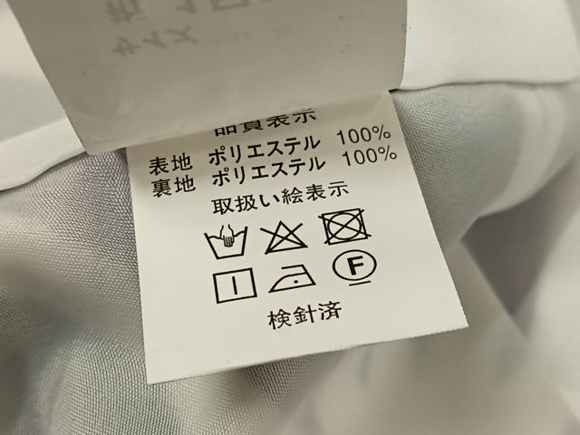 平和屋着物●小振袖 二尺袖 麻の葉文様 黒地 洗える着物 AABG6544ph