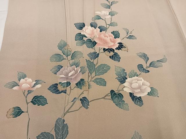 平和屋着物●訪問着 友禅 枝花文 正絹 逸品 AABG6555ph