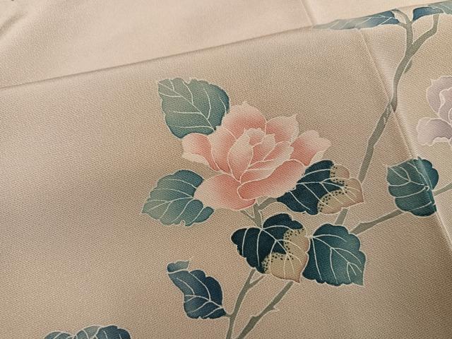 平和屋着物●訪問着 友禅 枝花文 正絹 逸品 AABG6555ph