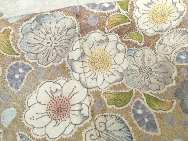 平和屋着物●訪問着 辻が花 暈し染め 金彩 正絹 逸品 AABG6561cs