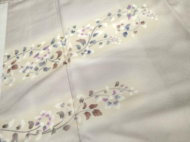 平和屋着物●訪問着 更紗花唐草文 暈し染め ますいわ屋扱い 正絹 逸品 AABG6584cs