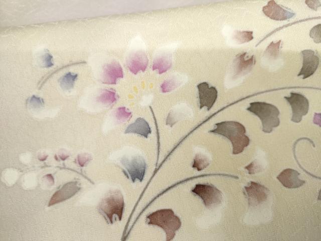 平和屋着物●訪問着 更紗花唐草文 暈し染め ますいわ屋扱い 正絹 逸品 AABG6584cs