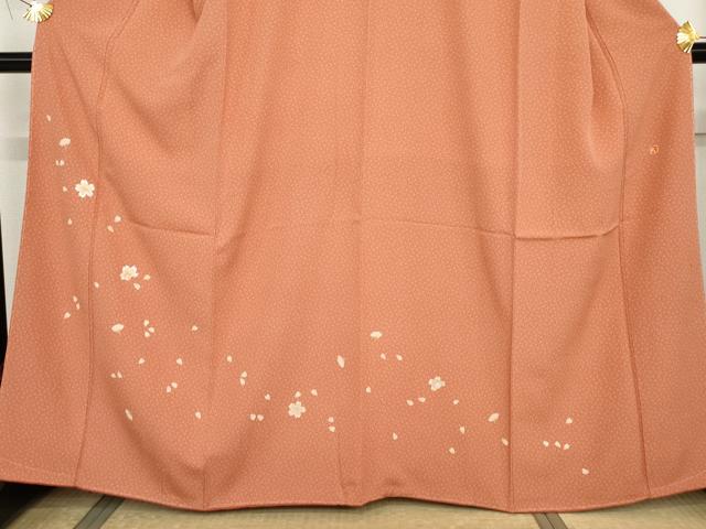 平和屋着物●訪問着 作家物 桜飛柄 金糸 金彩 井筒屋 たとう紙付き 正絹 逸品 未使用 AABG6594cs