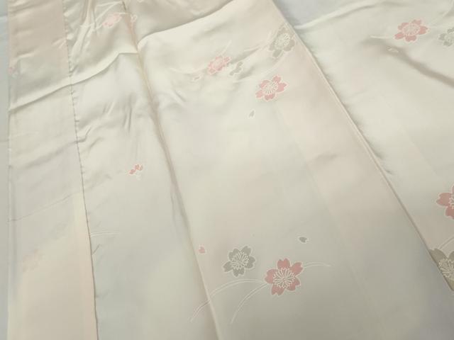 平和屋着物●長襦袢 袷 芝花文 暈し染め 正絹 逸品 AABG6648cs