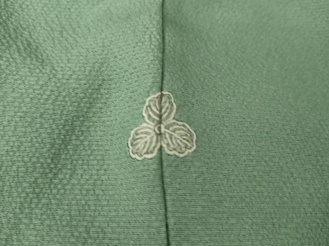 平和屋着物●上質な色無地 若竹色 正絹 逸品 AABG6652cs