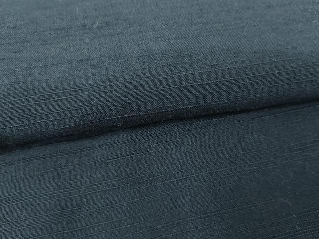 平和屋着物●男性 紬 アンサンブル 色無地 深縹色 正絹 逸品 未使用 AABG6658cs