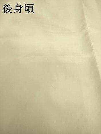 平和屋着物●小振袖 二尺袖 流水草花文 金彩 洗える着物 未使用 AABG6677cs