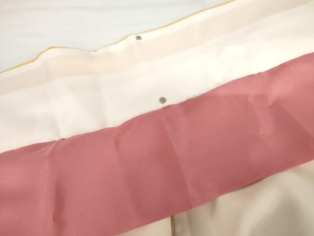 平和屋着物●小振袖 二尺袖 舞花文 暈し染め 銀彩 洗える着物 AABG6690cs
