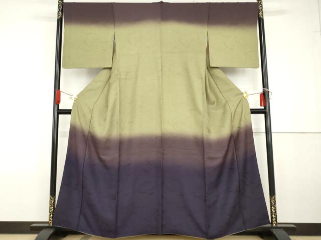 平和屋着物●訪問着 霞文 暈し染め 正絹 逸品 AABG6717cs