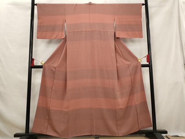 平和屋着物■訪問着 横段文 正絹 逸品 AABG6744st