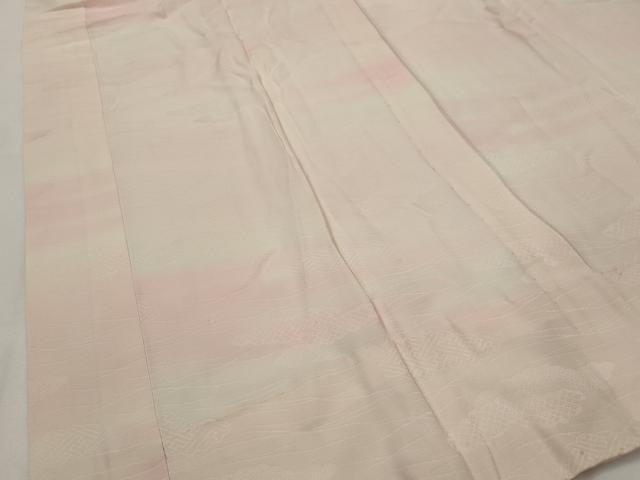 平和屋着物■長襦袢 無双仕立て 雲取り地紋 暈し染め 正絹 逸品 AABG6749st