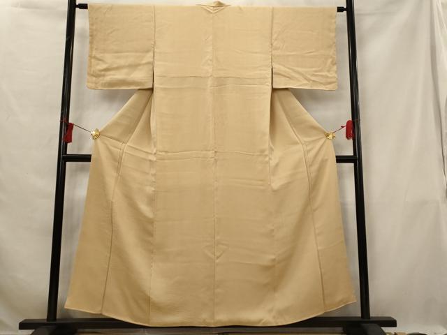 平和屋着物■無地絵羽訪問着 幾何学地紋 伽羅色 正絹 逸品 AABG6758st